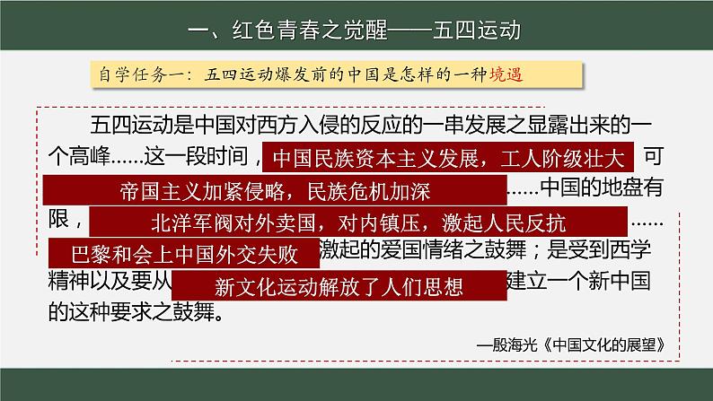 第20课 五四运动与中国共产党的诞生 教学课件-2024-2025学年高中历史统编版历史必修中外历史纲要上册第6页