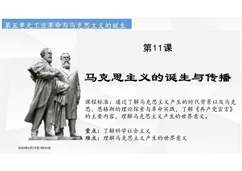 第11课+马克思主义的诞生与传播+课件--2023-2024学年高中历史统编版（2019）必修中外历史纲要下册第2页