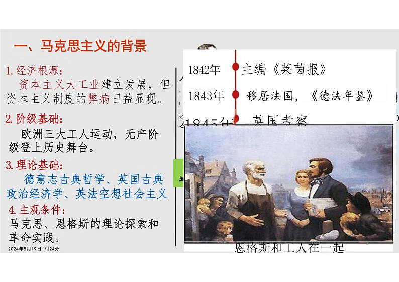第11课+马克思主义的诞生与传播+课件--2023-2024学年高中历史统编版（2019）必修中外历史纲要下册第3页