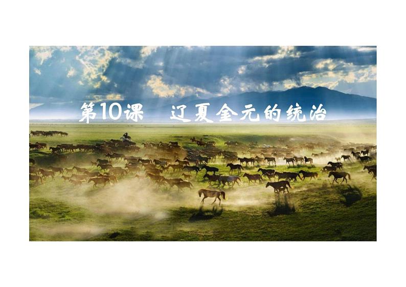 高中历史 中外历史纲要（上） 第10课 辽夏金元的统治课件1第2页