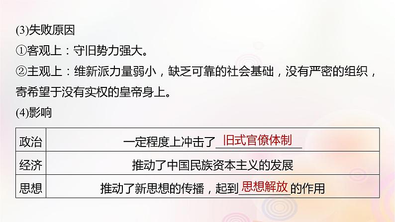 江苏专用新教材2024届高考历史一轮复习板块二中国近代史第五单元第16讲挽救民族危亡的斗争课件06