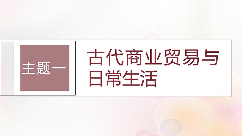 江苏专用新教材2024届高考历史一轮复习板块六选择性必修部分第十五单元第53讲古代：商业贸易村落集镇和城市课件03