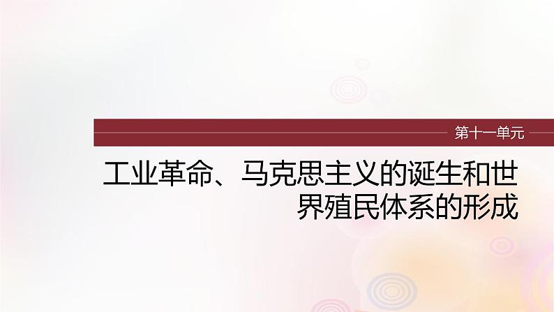 江苏专用新教材2024届高考历史一轮复习板块四世界古近代史第十一单元第32讲影响世界的工业革命课件第1页