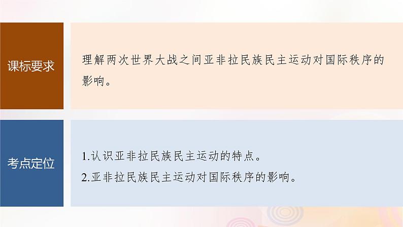 江苏专用新教材2024届高考历史一轮复习板块五世界现代史第十二单元第38讲亚非拉民族民主运动的高涨课件第2页