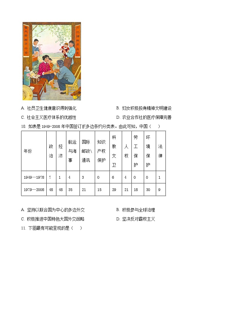 2024龙岩高二下学期7月期末考试历史含解析03