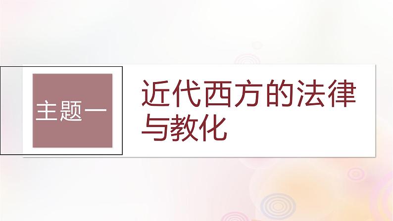 第50讲 近代西方：法律与教化民族国家与国际法 课件--2024届高三历史统编版（2019）选择性必修1一轮复习（江苏版）第3页