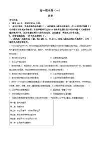 云南省曲靖市2023-2024学年高一下学期期末考试历史试卷（Word版附解析）