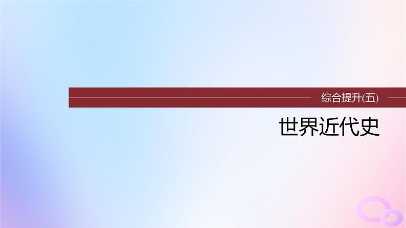 2024届部编高考历史一轮复习综合提升板块五世界近代史课件01