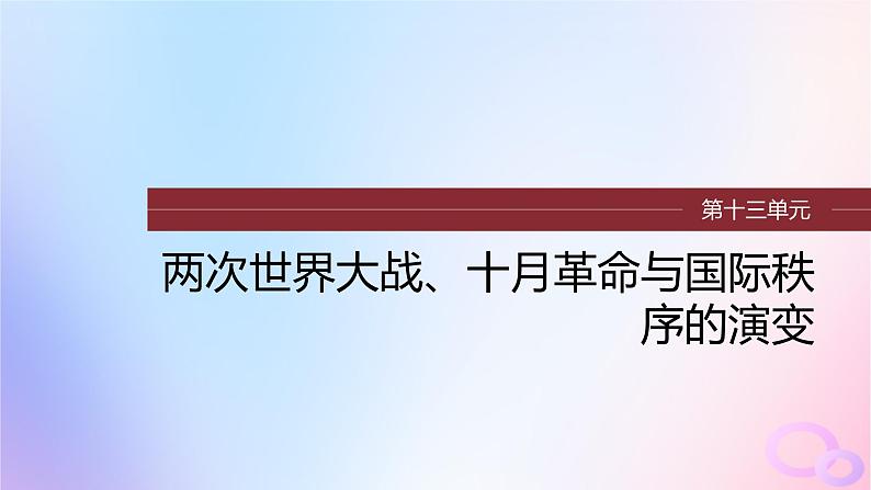 2024届部编高考历史一轮复习第十三单元第35讲第一次世界大战与战后国际秩序课件01