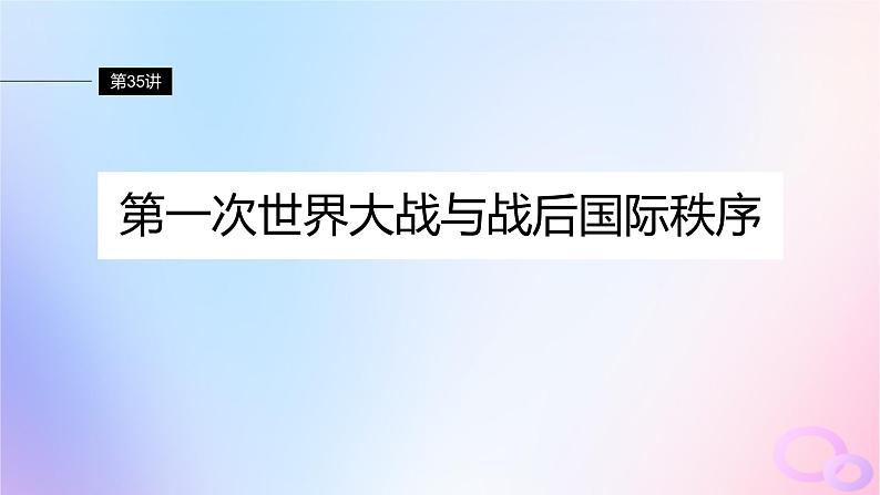 2024届部编高考历史一轮复习第十三单元第35讲第一次世界大战与战后国际秩序课件05