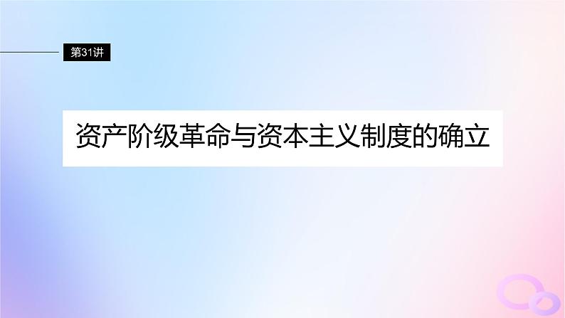 2024届部编高考历史一轮复习第十一单元第31讲资产阶级革命与资本主义制度的确立课件02