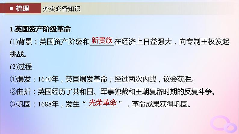 2024届部编高考历史一轮复习第十一单元第31讲资产阶级革命与资本主义制度的确立课件05