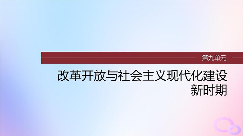 2024届部编高考历史一轮复习第九单元第24讲改革开放与社会主义现代化建设新时期课件第1页