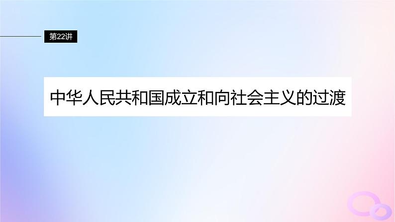 2024届部编高考历史一轮复习第八单元第22讲中华人民共和国成立和向社会主义的过渡课件04