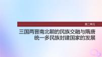 2024届部编高考历史一轮复习第二单元第7讲魏晋至隋唐的经济与文化课件