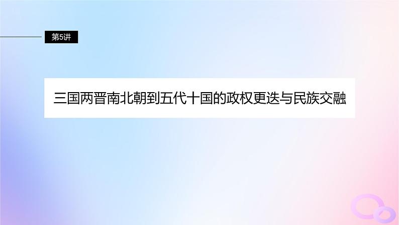 2024届部编高考历史一轮复习第二单元第5讲三国两晋南北朝到五代十国的政权更迭与民族交融课件04