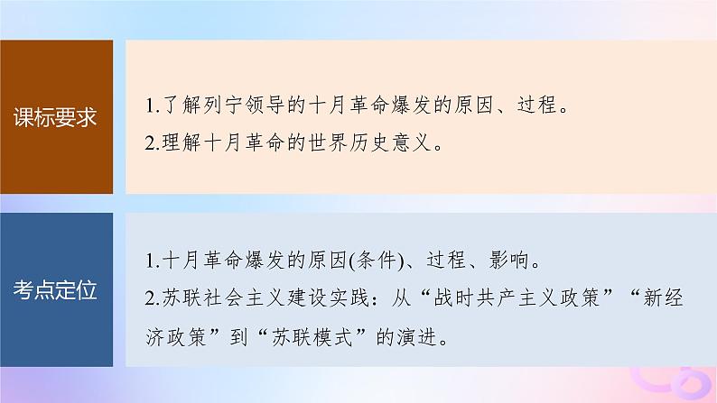 2024届部编高考历史一轮复习第十三单元第36讲十月革命的胜利与苏联的社会主义实践课件03