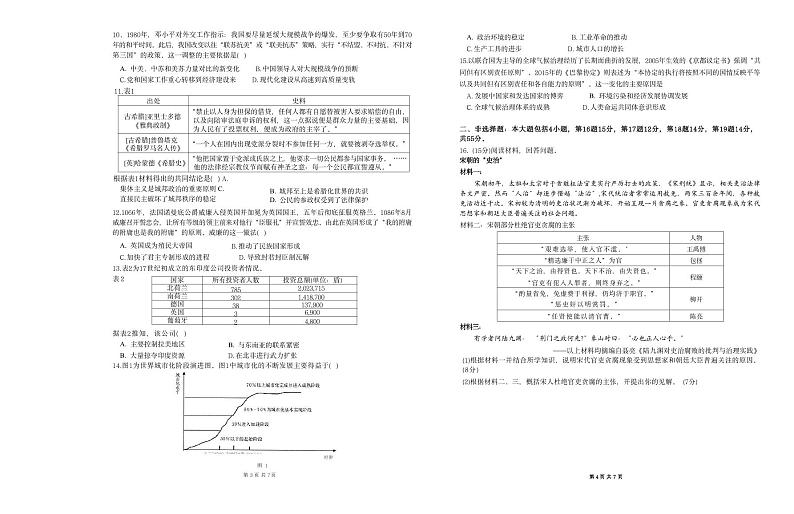 历史-【Top15强校】湖北省武汉市武汉二中2024届高三6月模拟考试(最后一卷)试卷和答案第2页