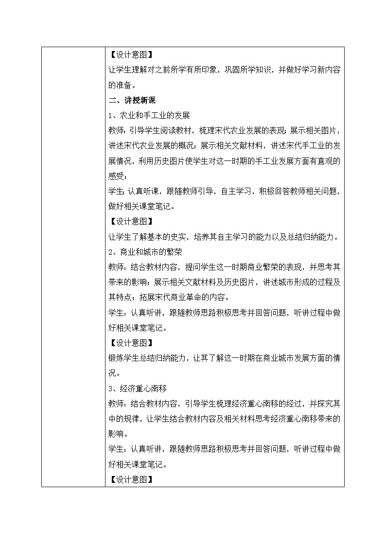 统编版高中历史必修中外历史纲要上册第11课《辽宋夏金元的经济与社会》课件+教案02