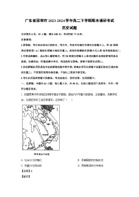 [历史][期末]广东省深圳市2023-2024学年高二下学期期末调研考试试题(解析版)