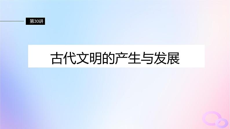 浙江专用新教材2024届高考历史一轮复习第四部分古代世界第十二单元第30讲古代文明的产生与发展课件第2页