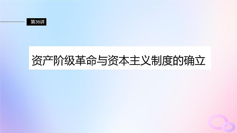 浙江专用新教材2024届高考历史一轮复习第五部分近代世界第十四单元第36讲资产阶级革命与资本主义制度的确立课件第2页