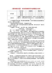 创新版2025版高考历史全程一轮复习 大题突破技法13高考材料解答型非选择题高分诀窍练习题