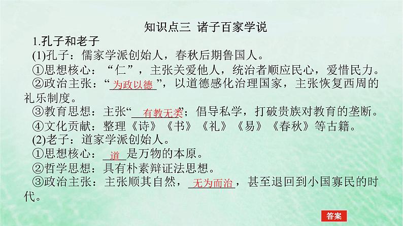 2025版高考历史全程一轮复习版块一中国古代史第一部分中国古代史纲要 课题2诸侯纷争与变法运动课件第8页