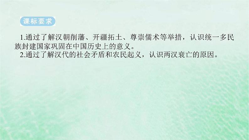 2025版高考历史全程一轮复习版块一中国古代史第一部分中国古代史纲要 课题4汉代统一多民族封建国家的巩固课件02