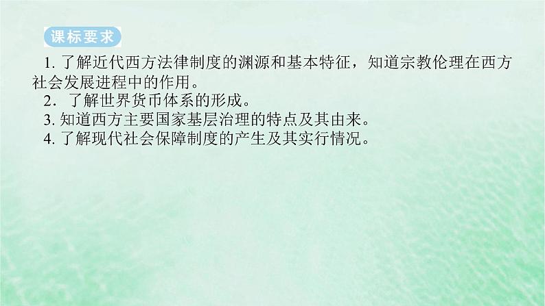 2025版高考历史全程一轮复习版块三世界史 课题48西方国家的国家治理体系的进步课件02