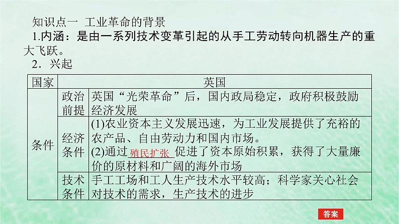 2025版高考历史全程一轮复习版块三世界史第一部分世界史纲要 课题37影响世界的工业革命课件05