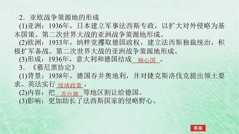 2025版高考历史全程一轮复习版块三世界史第一部分世界史纲要 课题42第二次世界大战与战后国际秩序的形成课件第6页