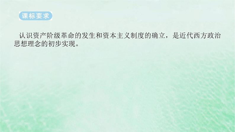 2025版高考历史全程一轮复习版块三世界史第一部分世界史纲要第 课题36资产阶级革命与资本主义制度的确立课件02