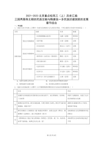 [历史]2021～2023北京重点校高三上历史真题分类汇编：三国两晋南北朝的民族交融与隋唐统一多民族封建国家的发展章节综合