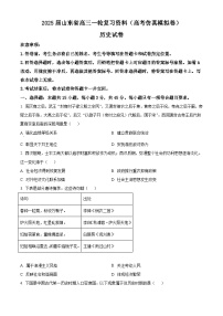 山东省淄博市2025届高三上学期一轮复习仿真模拟历史试题（含解析）