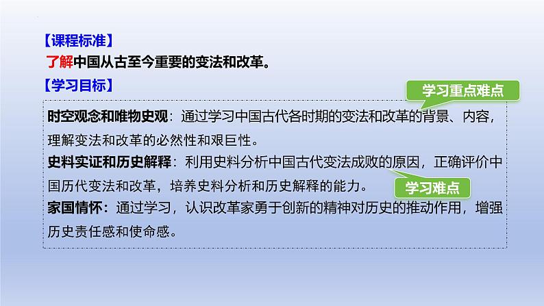 人教统编版高中历史《选择性必修1国家制度与社会治理》第4课 中国历代变法和改革（同步教学课件）02