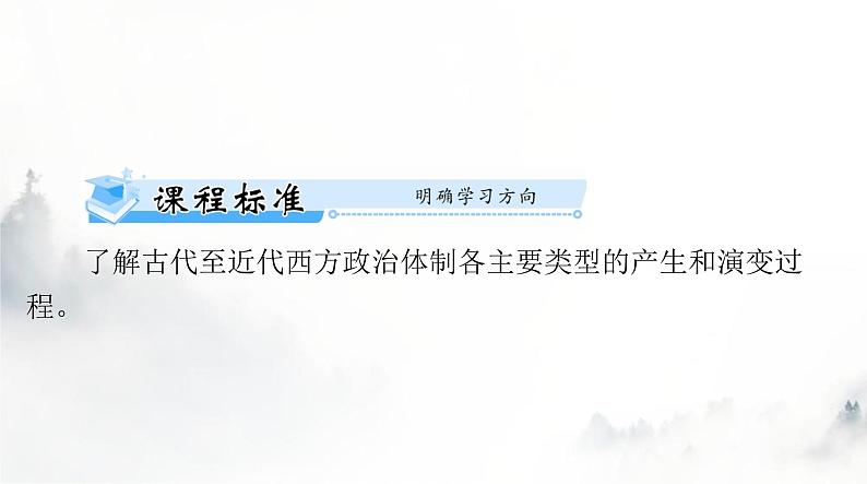 高考历史一轮复习选择性必修1第一单元第二课西方国家古代和近代政治制度的演变课件第2页