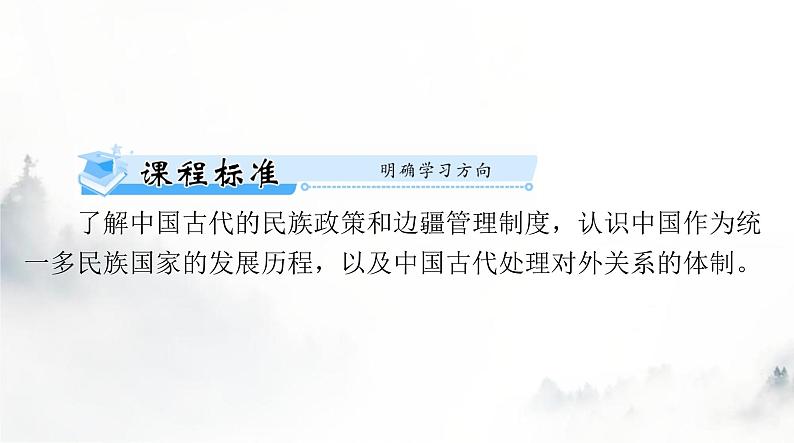 高考历史一轮复习选择性必修1第四单元第十一课中国古代的民族关系与对外交往课件02