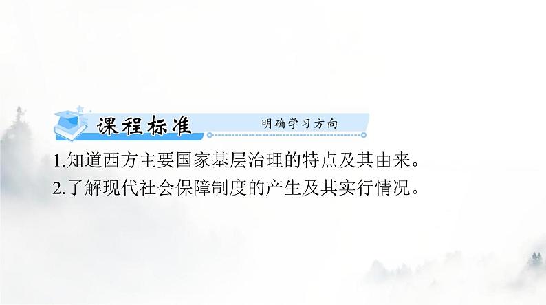 高考历史一轮复习选择性必修1第六单元第十八课世界主要国家的基层治理与社会保障课件02