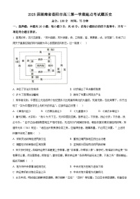 湖南省岳阳市2025届高三上学期起点考试历史试卷（Word版附解析）