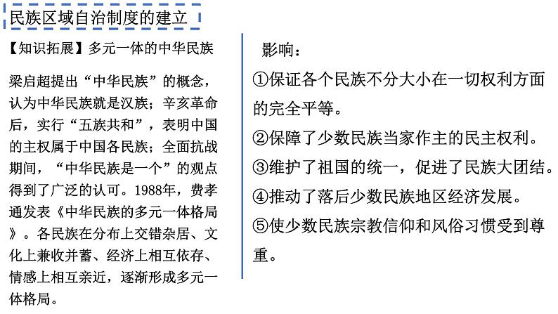 统编版高中历史选择性必修1国家制度与社会治理 第13课《当代中国的民族政策》课件08