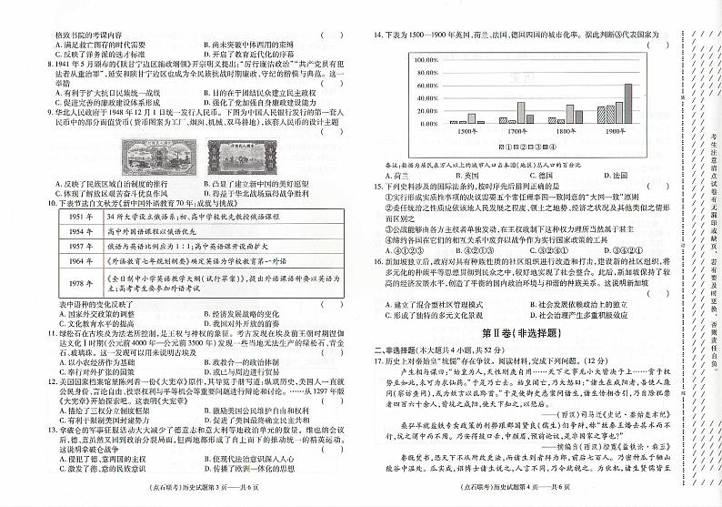 辽宁省（点石联考）2023-2024学年高二下学期6月阶段考试历史试卷（PDF版附解析）第2页