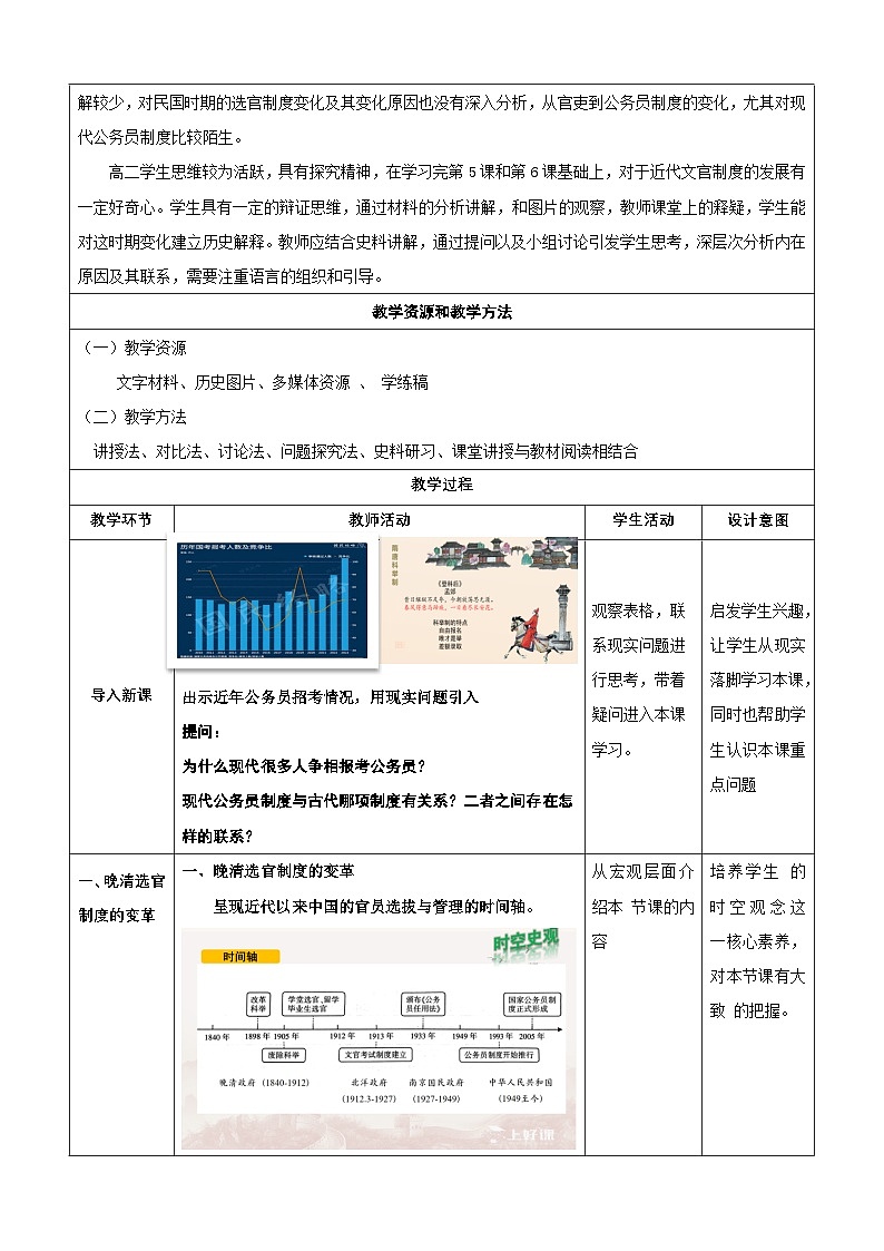 【新课标】7《近代以来中国的官员选拔与管理》课件+教案+导学案+分层作业02