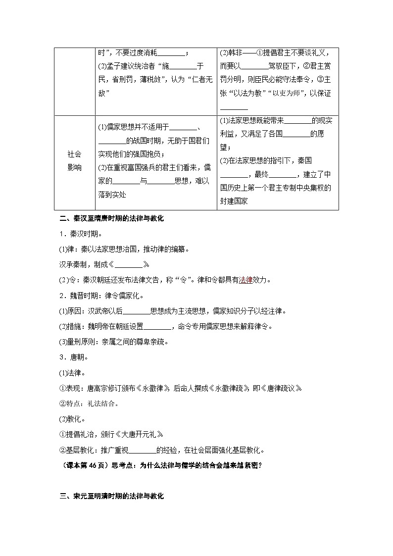 【新课标】8《中国古代的法治与教化》课件+教案+导学案+分层作业03