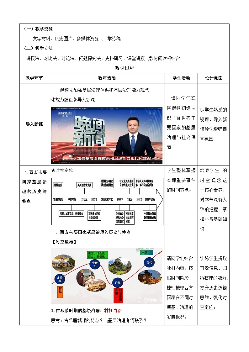 【新课标】18《世界主要国家的基层治理与社会保障》课件+教案+导学案+分层作业02