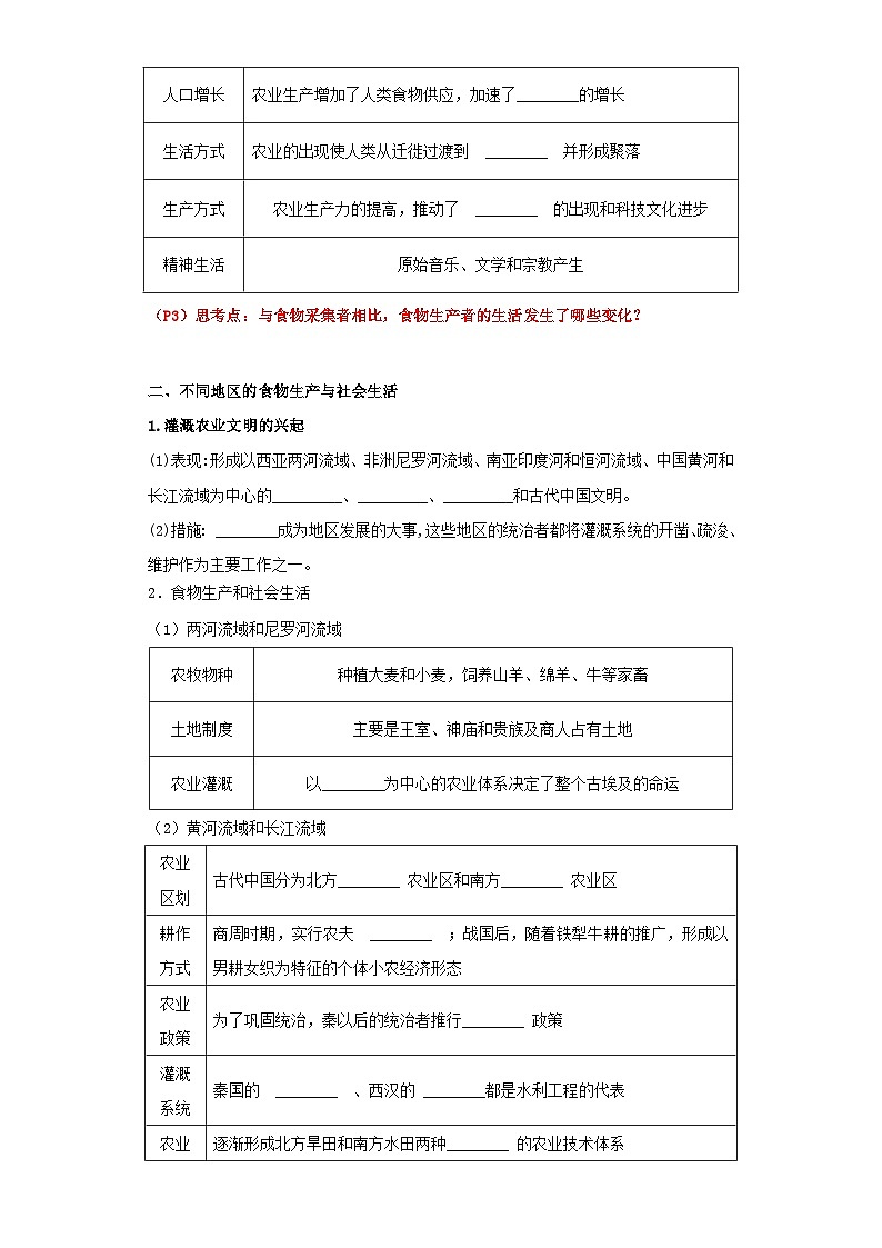 【新课标】1《从食物采集到食物生产》导学案第3页