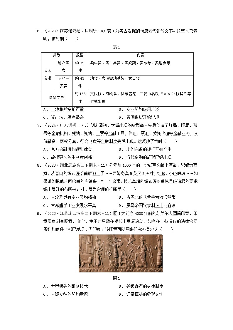 【新课标】第3单元《商业贸易与日常生活》单元解读课件+单元整合课件+知识清单+题型攻略+单元测试02