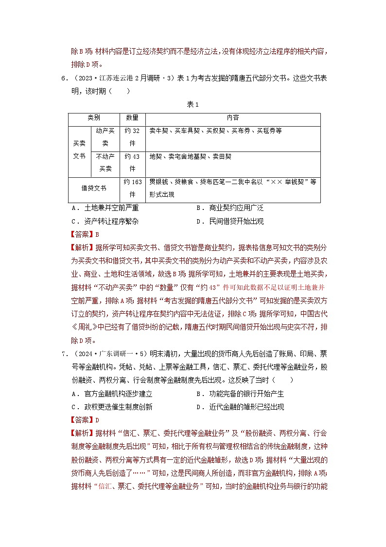 【新课标】第3单元《商业贸易与日常生活》单元解读课件+单元整合课件+知识清单+题型攻略+单元测试03