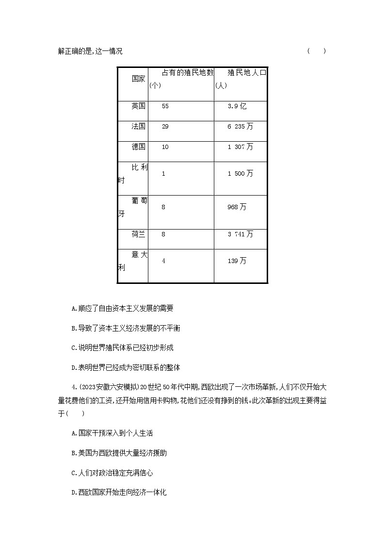 第3单元 商业贸易与日常生活 课时作业（含答案） 统编版（2019）高中历史选择性必修2第2页