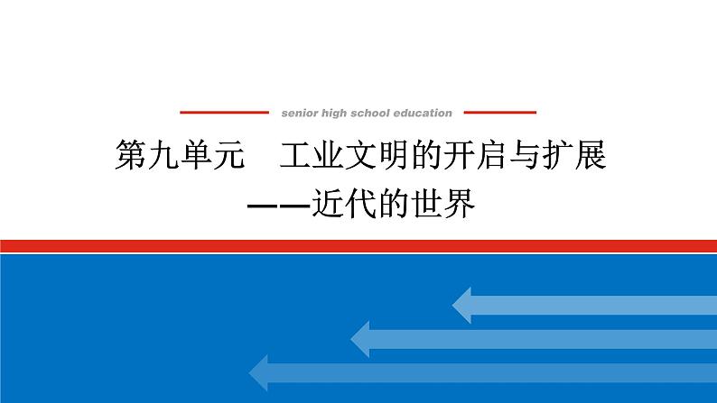 2025届高中历史创新版全程复习课件第九单元工业文明的开启与扩展——近代的世界01